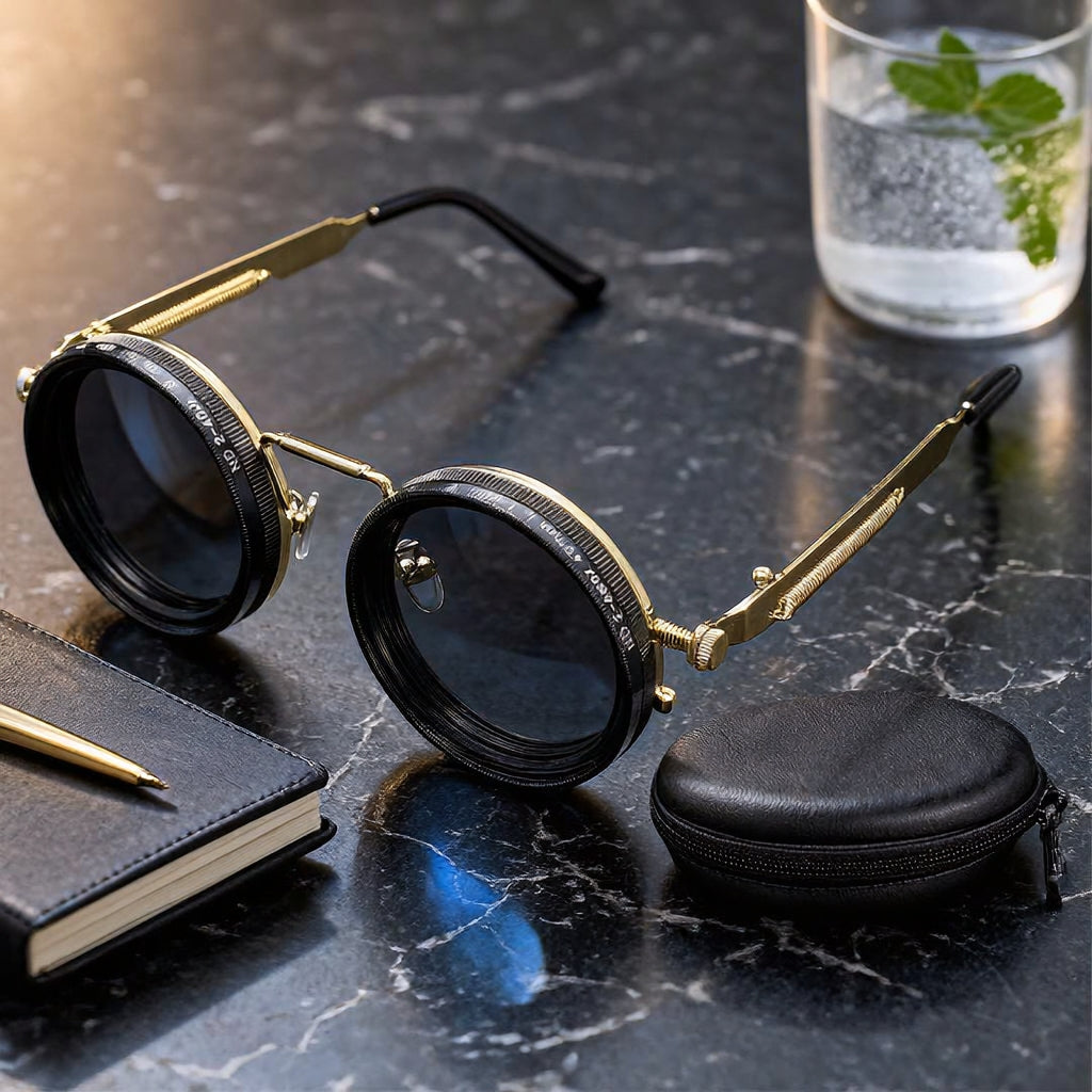 Black Aura  ND-9 Lens Filter Sunglasses ( Imported )